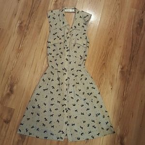 Women's BCBG Button-Up Print Dress